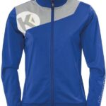 Kempa Core 2.0 Poly Jacket Dames Royal Blauw-Donker Grijs Melange Maat 2XL
