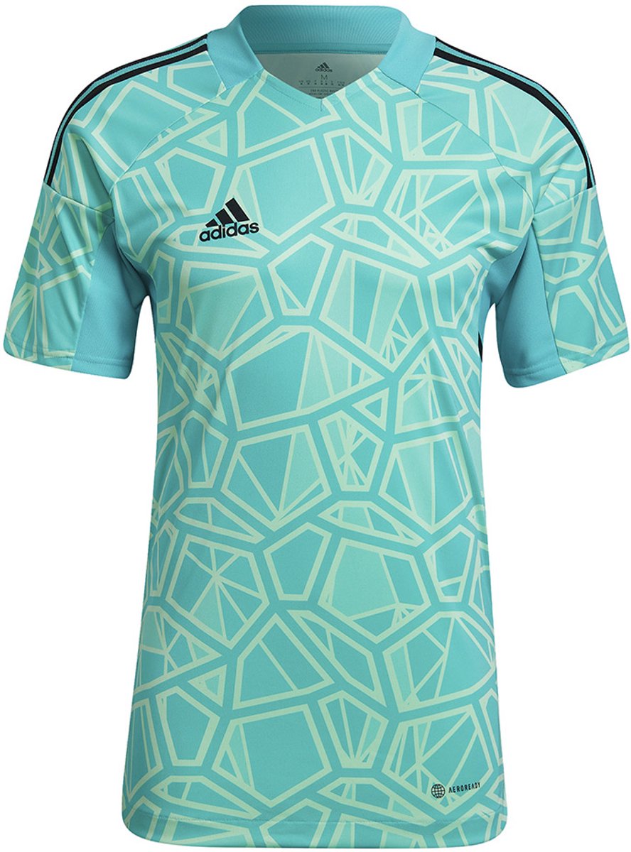 888x1200-12 adidas teamwear T-shirt Heren Condivo 22 Goalkeeper Jersey Short Sleeve Groen - Maat L - Afbeelding 1