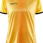 Craft Progress 2.0 Progress 2.0 Graphic Shirt Korte Mouw Dames - Geel / Zwart | Maat: S