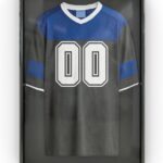 Sport Jersey Vitrinekast - Wanddecoratie voor Sportmemorabilia - 50,8 cm x 76,2 cm - Zwart