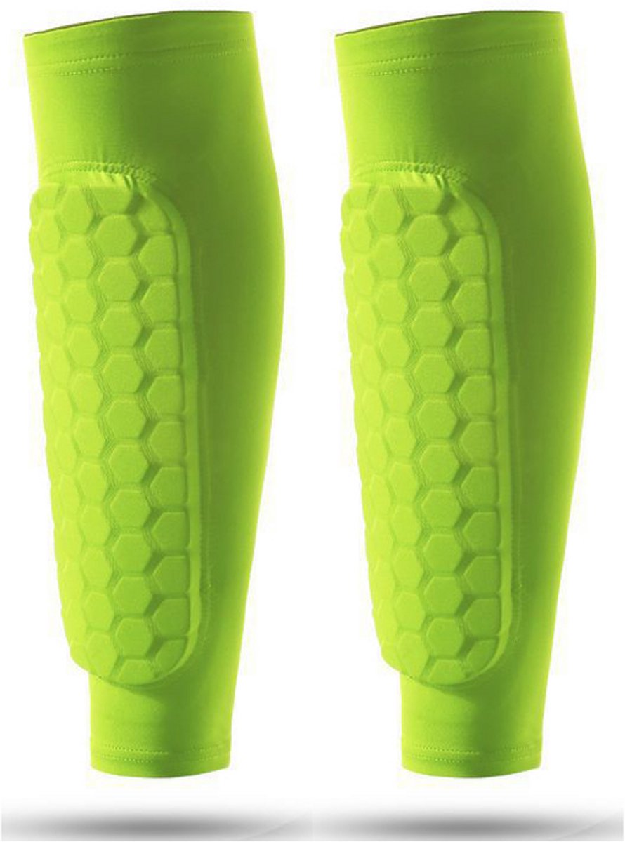890x1200-5 Scheenbeschermers voor voetbal - Scheenbeschermers voor ski's - Lichtgewicht kuitbescherming - Maat XL - groen-Een paar - Afbeelding 1