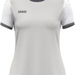 Jako Dynamic Shirt Korte Mouw Dames - Lichtgrijs / Wit / Grijs | Maat: S