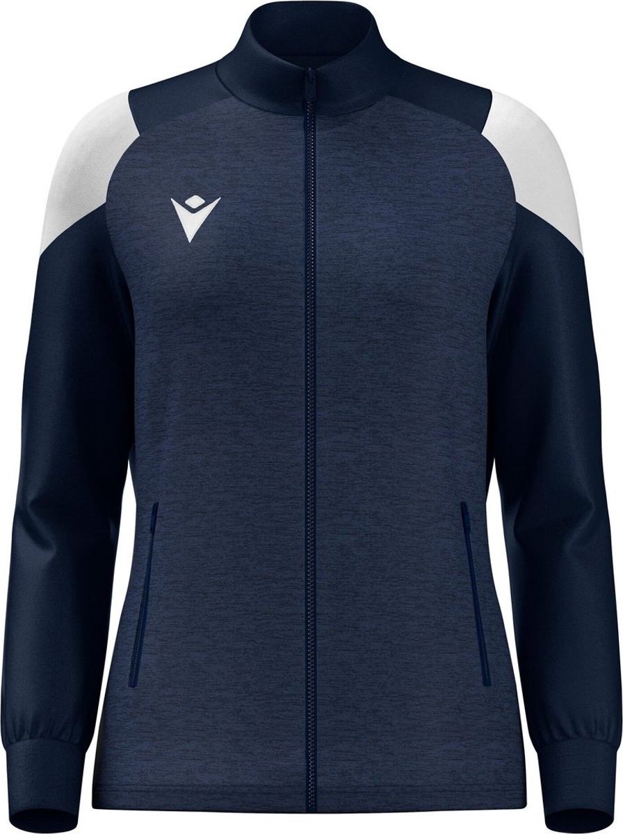 896x1200-13 Macron Glory Valkyria Trainingsvest Dames - Marine | Maat: M - Afbeelding 1