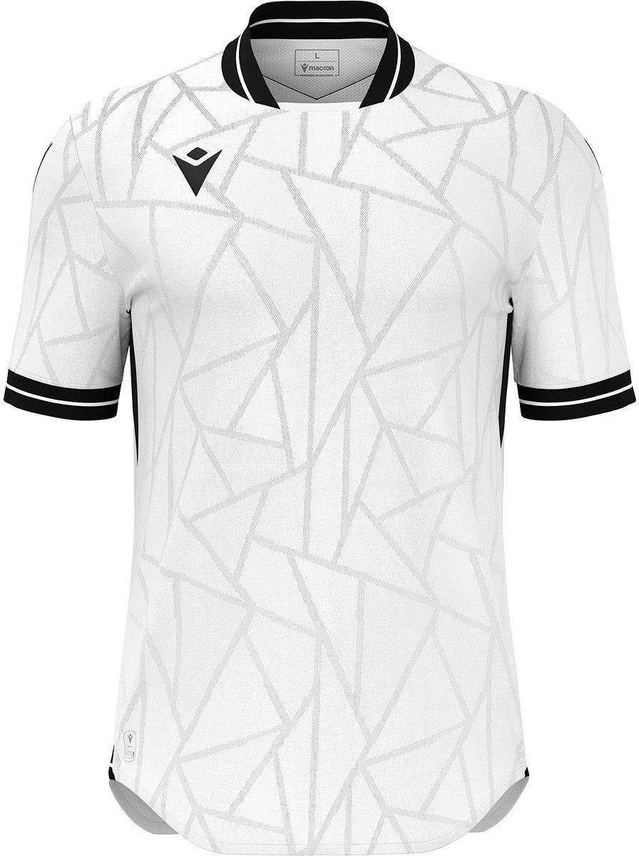896x1200-45 Macron Cerberus Shirt Korte Mouw Heren - Wit / Zwart | Maat: M - Afbeelding 1