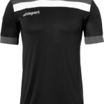 Uhlsport Offense 23 T-Shirt Heren - Zwart / Antraciet / Wit | Maat: XL