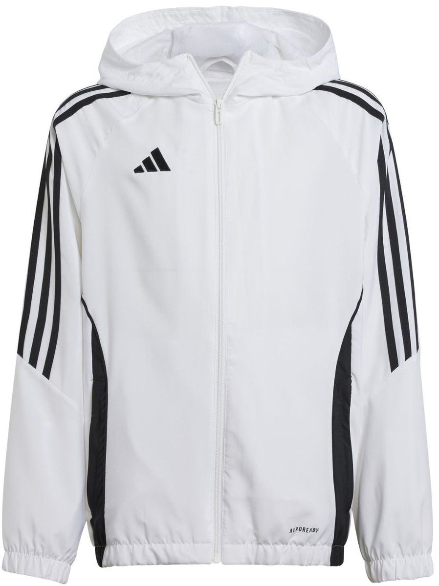898x1200-16 adidas Jas Kinderen Tiro 24 Wit - Maat 164cm - Afbeelding 1