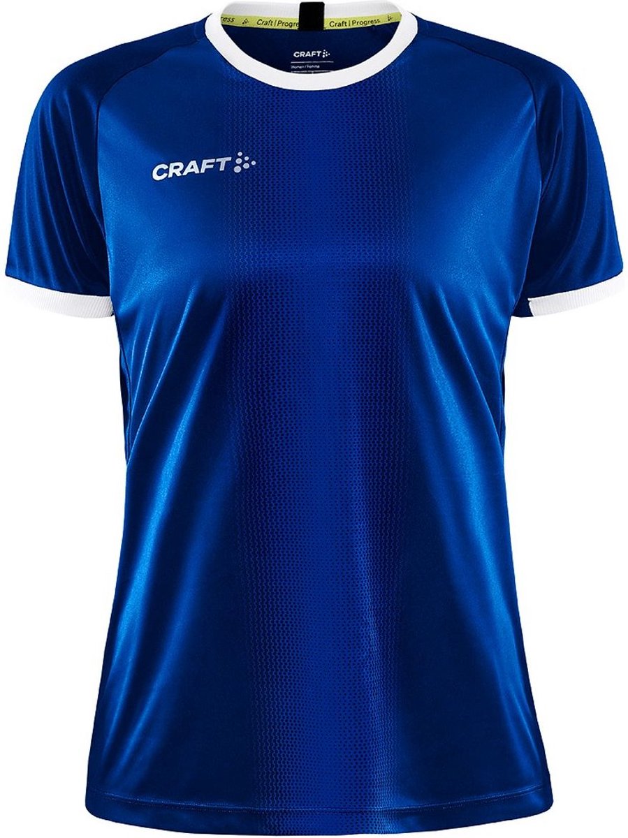 899x1200-10 Craft Progress 2.0 Progress 2.0 Graphic Shirt Korte Mouw Dames - Royal / Wit | Maat: L - Afbeelding 1