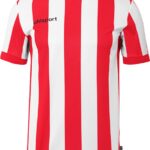 Uhlsport Stripe 2.0 Shirt Korte Mouw Heren - Rood / Wit | Maat: XL