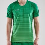 Craft Pro Control Stripe Shirt Korte Mouw Heren - Groen | Maat: S