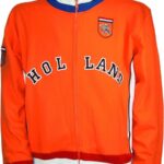 EK/WK Nederlands Elftal Oranje Voetbal Retro jack met Holland logo - maat XL