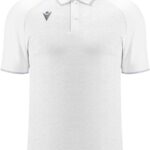 Macron Glory Aulos Polo Heren - Wit / Zilver | Maat: L