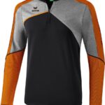 Erima Premium One 2.0 Trainingstop Zwart-Grijs Melange-Neon Oranje Maat XL