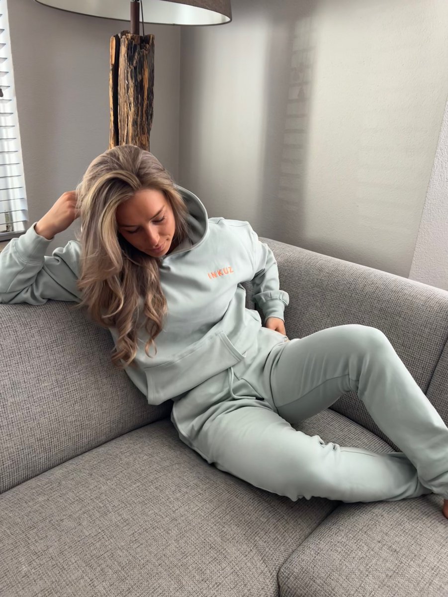 901x1200-13 INKUZ Trainingspak track suit heren dames Cool mint - Afbeelding 1