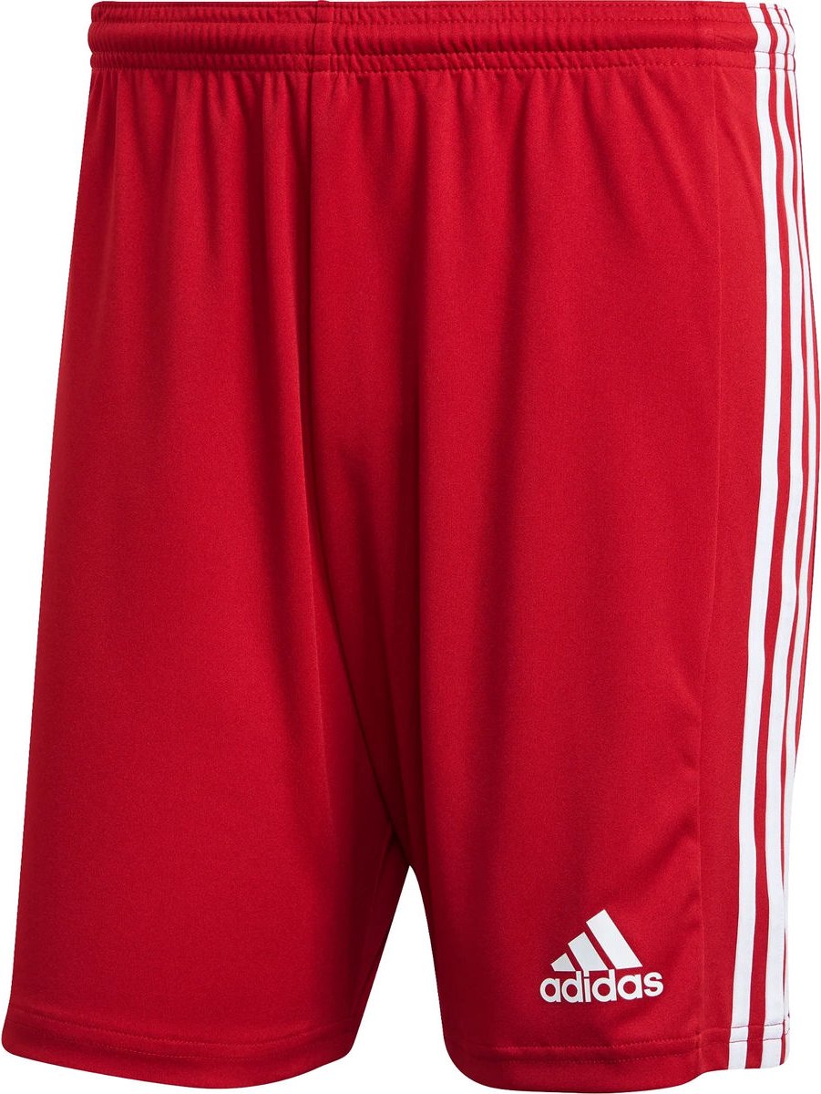 901x1200-39 Adidas Squadra 21 Short Heren - Rood / Wit | Maat: XS - Afbeelding 1