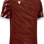 Macron Themis Eco Shirt Korte Mouw Kinderen - Bordeaux / Wit | Maat: 9-10 Y