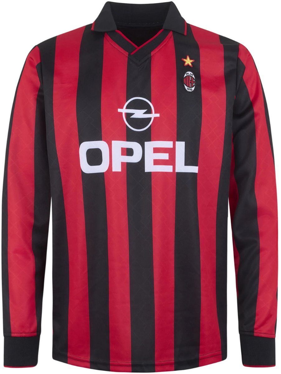 902x1200-20 AC Milan Retro Voetbalshirt 1995-1996 (Lange Mouwen) - Afbeelding 1