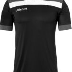 Uhlsport Offense 23 Shirt Korte Mouw Heren - Zwart / Antraciet / Wit | Maat: 3XL