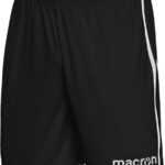 Macron Algol Short Kinderen - Zwart / Wit | Maat: 11-12 Y