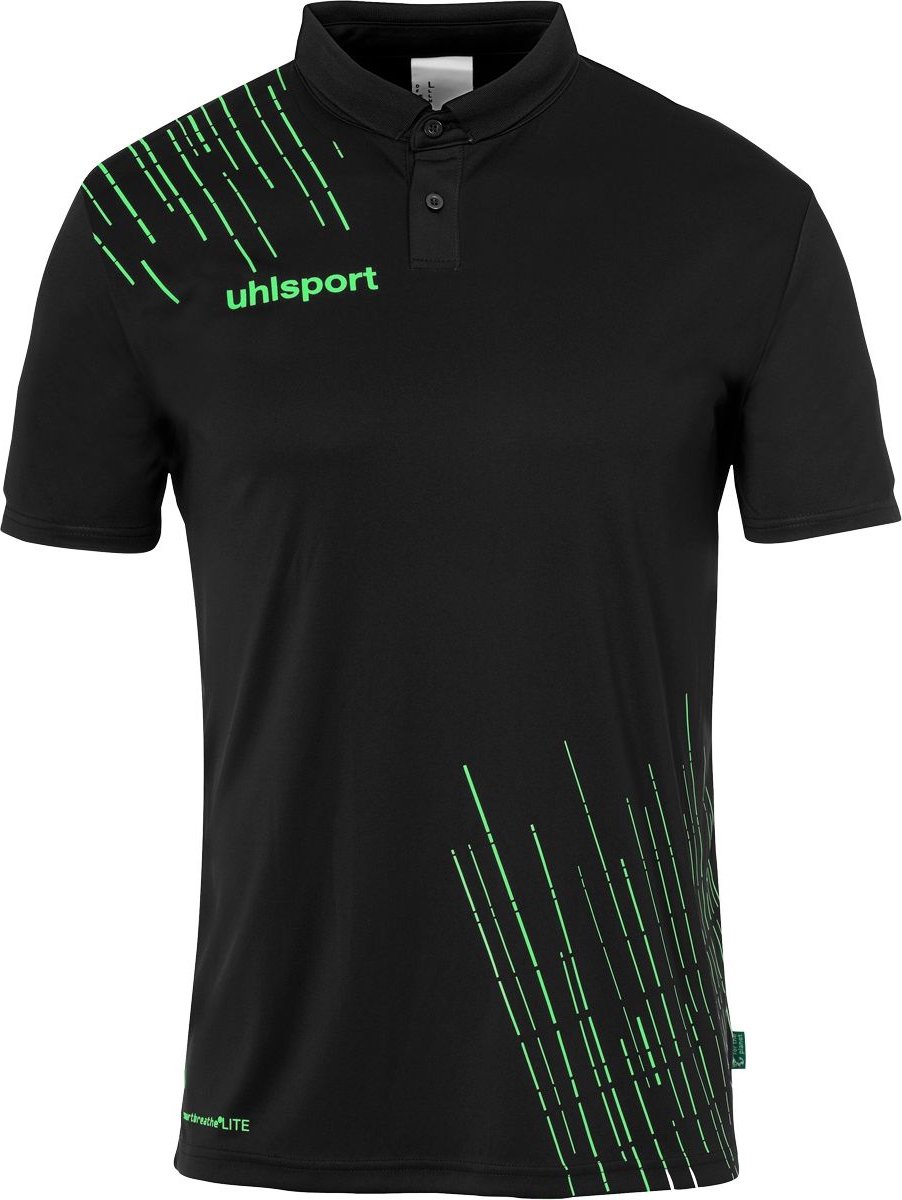 902x1200-44 Uhlsport Score 26 Polo Heren - Zwart / Fluo Groen | Maat: XL - Afbeelding 1
