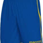 Macron Algol Short Kinderen - Royal / Geel | Maat: 7-8 Y