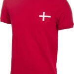 COPA - Denemarken 1970's Retro Voetbalshirt - Heren - Rood - M