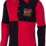 COPA - Sheffield FC 1950's Retro Voetbalshirt - Heren - Rood - Zwart - XL
