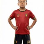 België Home tenue T-Shirt + Broek Set Kids Lukaku 10 - Maat 164 (14 jaar)