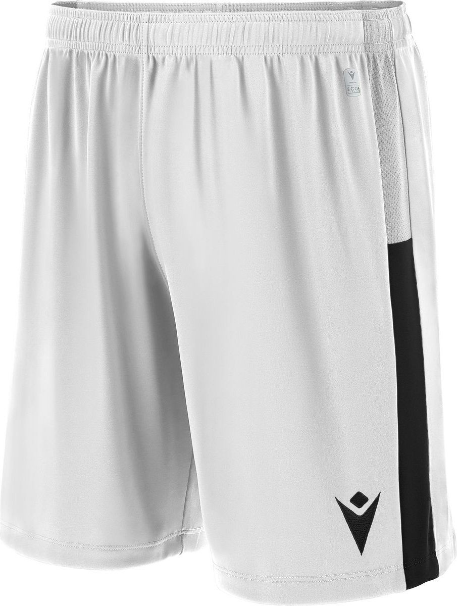 905x1200-43 Macron Skara Short Kinderen - Wit / Zwart | Maat: 152 - Afbeelding 1