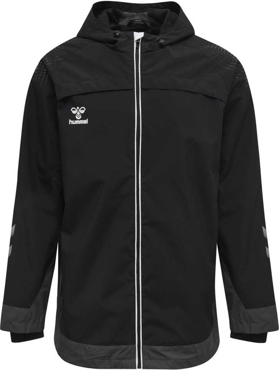 906x1200-1 Hummel Lead All Weather Jas Zwart S Man - Afbeelding 1