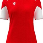 Macron Glory Sphinx Shirt Korte Mouw Dames - Rood / Wit | Maat: S