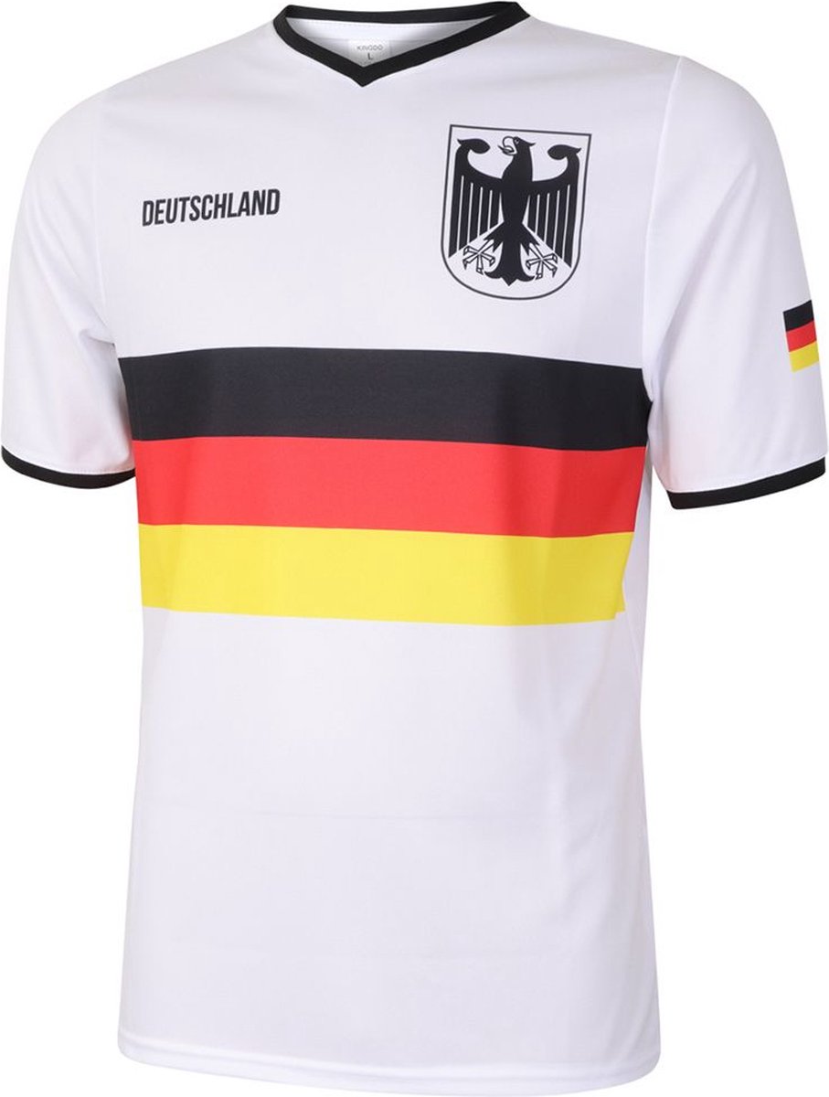 907x1200-2 Duitsland Voetbalshirt Thuis - Vlag - Voetbalshirts Kinderen - Jongens en Meisjes - Sportshirts - Volwassenen - Heren en Dames - Maat S - Afbeelding 1