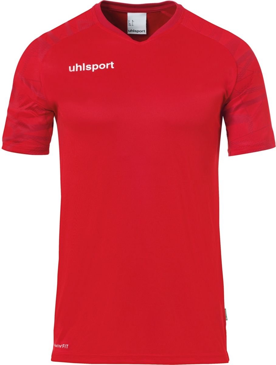 908x1200-39 Uhlsport Goal 25 Shirt Korte Mouw Heren - Rood / Wit | Maat: L - Afbeelding 1