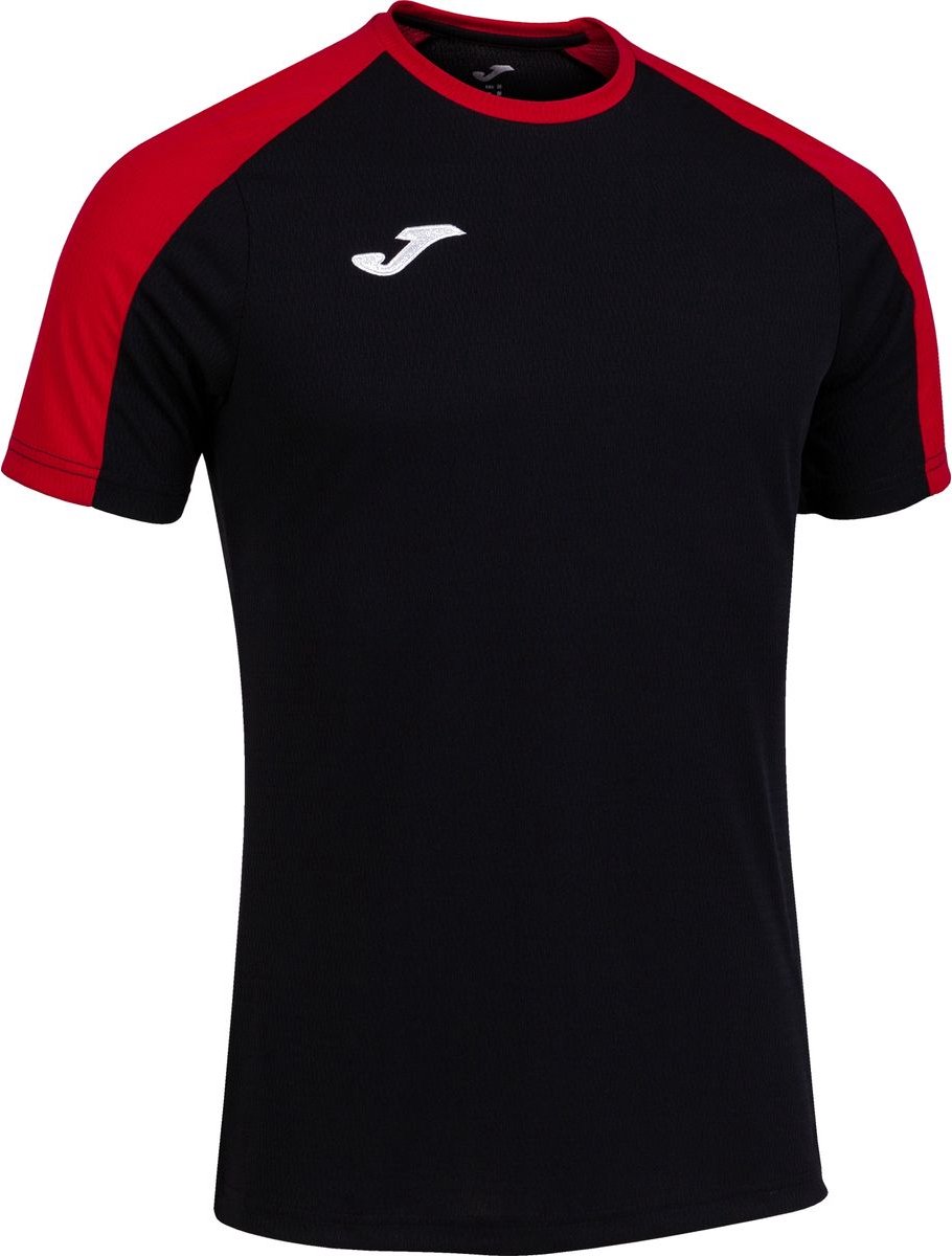 910x1200-10 Joma Eco-Championship Shirt Korte Mouw Heren - Zwart / Rood | Maat: L - Afbeelding 1