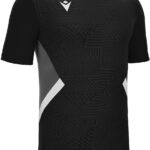 Macron Victory Shedir Shirt Korte Mouw Kinderen - Zwart / Wit | Maat: 164