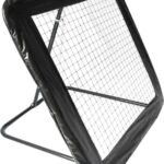 Rebounder - voetbal goal - 124x124 cm - zwart