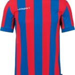 Uhlsport Stripe 2.0 Shirt Korte Mouw Kinderen - Royal / Rood | Maat: 140