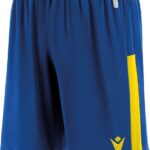 Macron Skara Short Heren - Royal / Geel | Maat: 3XL