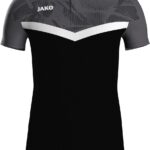Jako Iconic Polo Heren - Zwart / Antraciet | Maat: 3XL