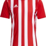 Adidas Striped 21 Shirt Korte Mouw Heren - Rood / Wit | Maat: S