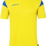 Uhlsport Squad 27 Shirt Korte Mouw Kinderen - Geel / Royal | Maat: 116