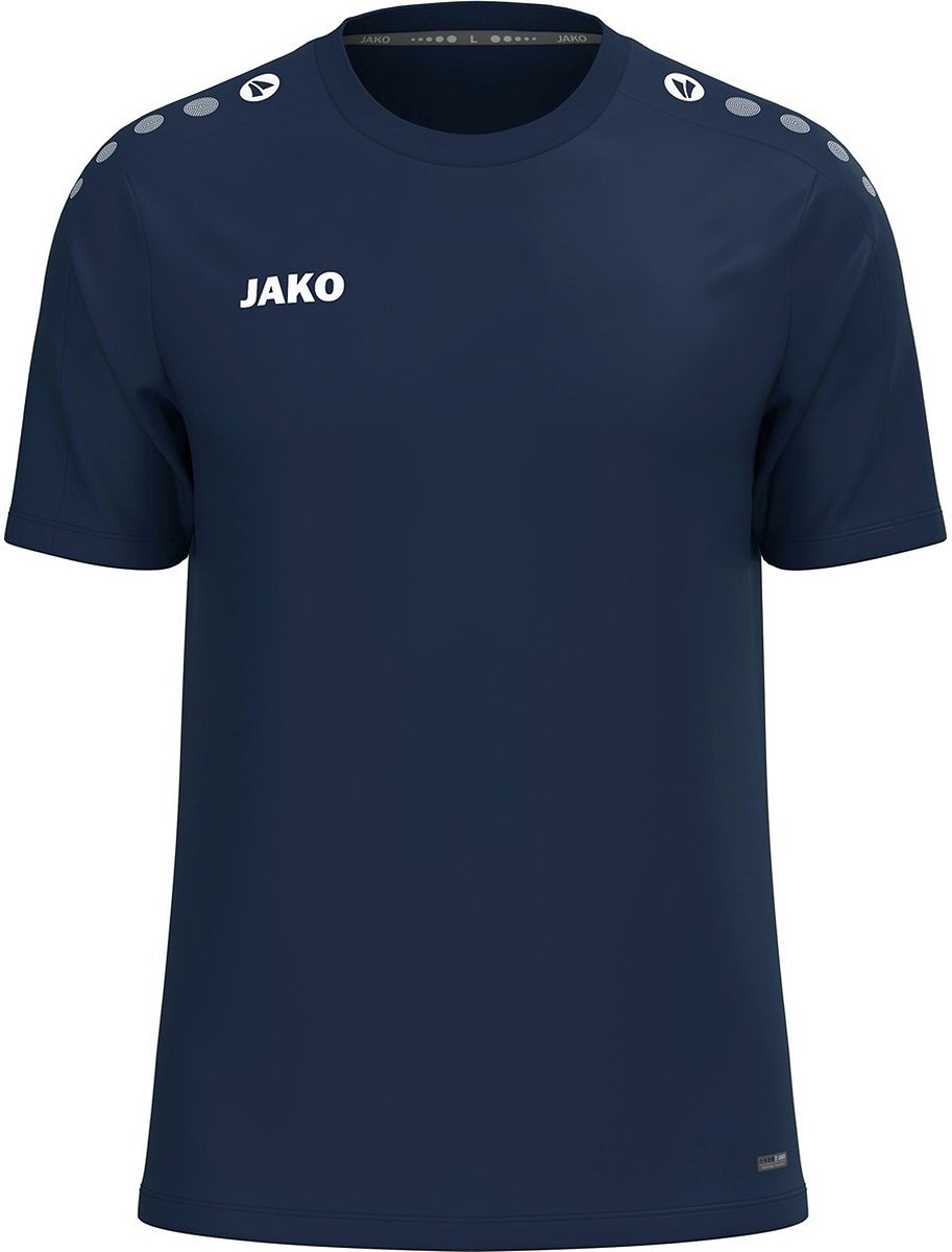 913x1200-51 Jako One T-Shirt Kinderen - Marine | Maat: 140 - Afbeelding 1