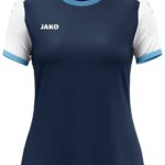 Jako Dynamic Shirt Korte Mouw Dames - Marine / Wit / Hemelsblauw | Maat: L