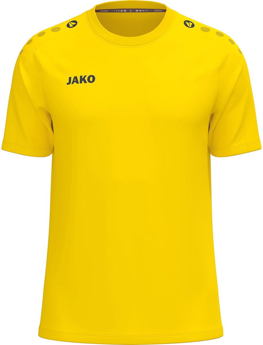 914x1200-125 Jako One T-Shirt Heren - Geel | Maat: M - Afbeelding 1