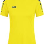 Jako Power Shirt Korte Mouw Dames - Geel / Royal | Maat: 40