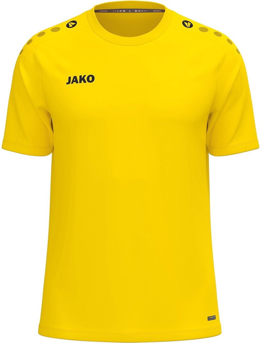 914x1200-145 Jako One T-Shirt Heren - Geel | Maat: L - Afbeelding 1