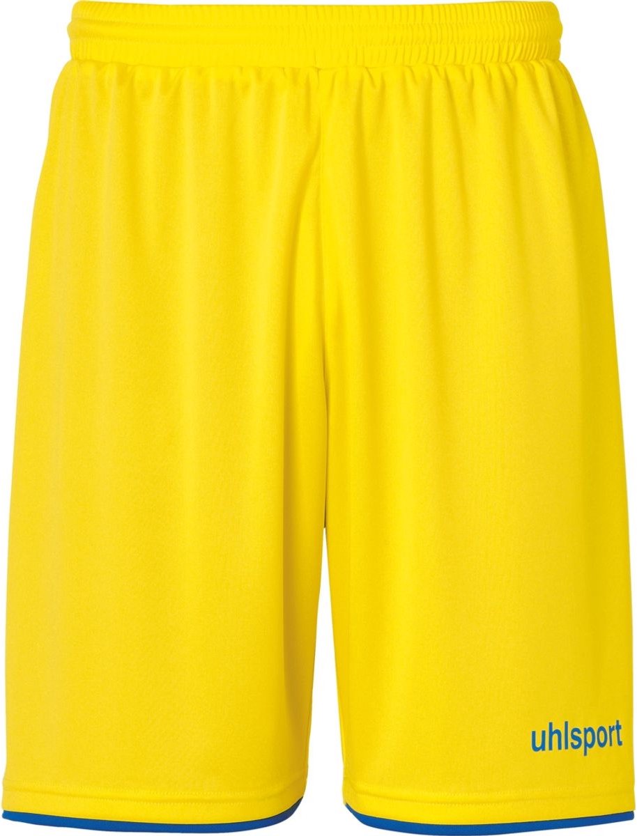 914x1200-16 Uhlsport Club Short Heren - Geel / Royal | Maat: L - Afbeelding 1