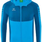Erima Six Wings Trainingsjack Met Capuchon Kinderen - Curaçao | Maat: 164