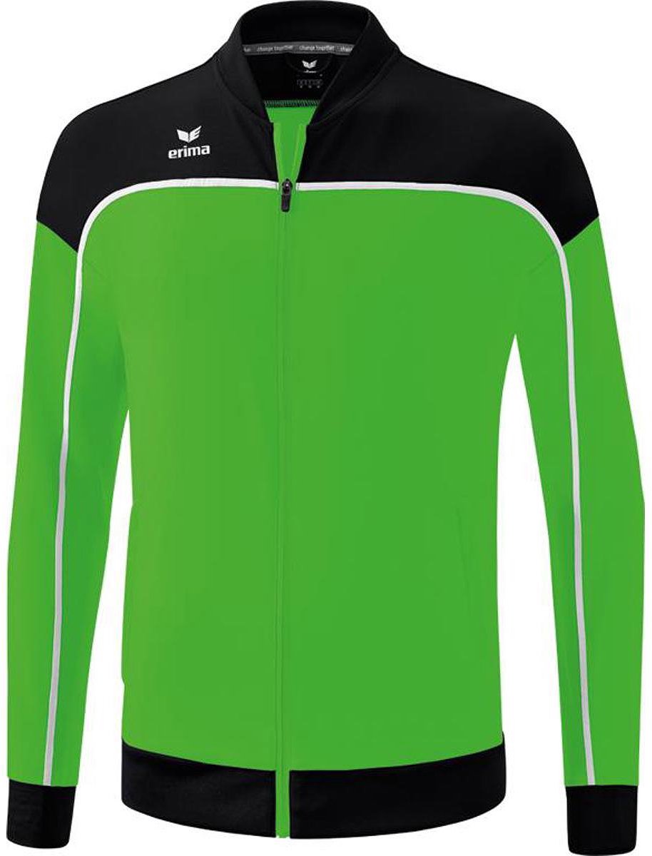914x1200-188 Erima Change Presentatiejack Kinderen - Green / Zwart / Wit | Maat: 140 - Afbeelding 1
