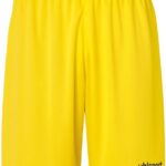 Uhlsport Club Short Heren - Geel / Zwart | Maat: 2XL