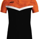 Jako Iconic Polo Heren - Zwart / Fluo Oranje | Maat: 3XL